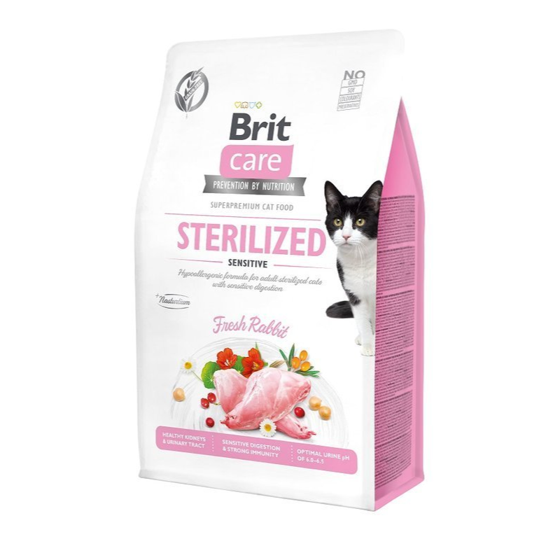 Sucha karma dla kota Brit Care Cat Grain-Free Sterilized Sensitive 400 g