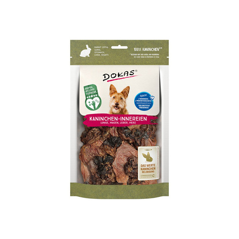 Dokas przysmak dla psa podroby z królika 100 g