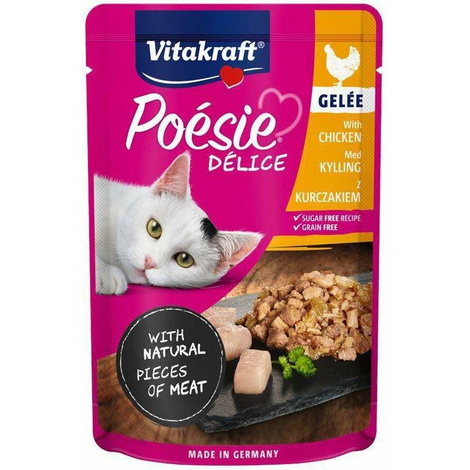 Karma dla kota w saszetce Vitakraft Poésie Kurczak żel 85g