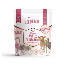 Bemo Kitten Veal & Guinea Fowl – karma sucha dla kociąt z cielęciną i perliczką 2,5 kg