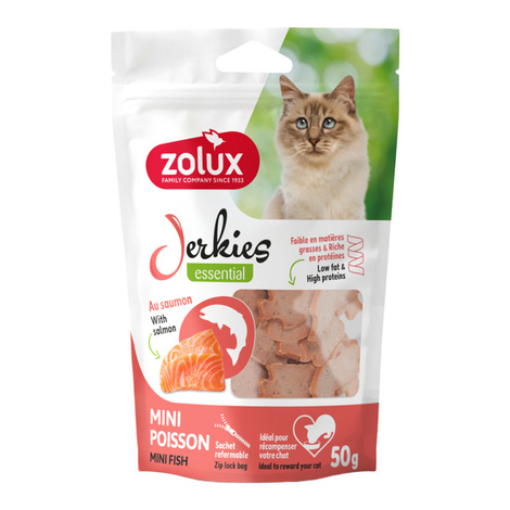 Zolux Jerkies Przysmak dla kota z łososiem 50 g