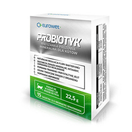 Eurowet Probiotyk dla kotów 15 saszetek 1,5 g