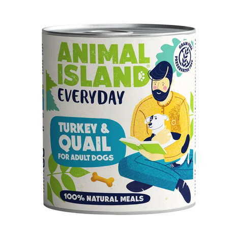 Animal Island Everyday Mokra karma dla psa indyk przepiórka 800 g