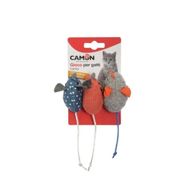 Camon Cat Toy Zabawka dla kota Myszki z kocimiętką 3 szt
