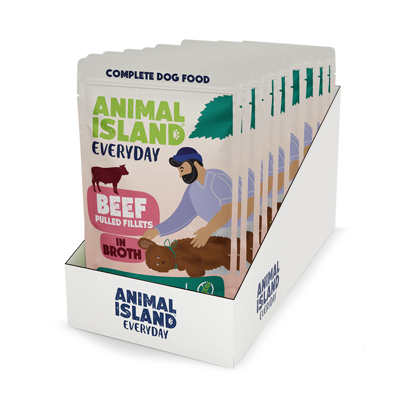 Animal Island Everyday Karma mokra dla psa saszetki wołowina w rosole 10 x 150 g