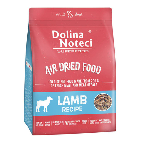 Dolina Noteci Superfood danie z jagnięciny karma suszona dla psa 1 kg