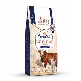 Bemo Complet – multiproteinowa karma sucha dla psa z wołowiną, indykiem i jagnięciną 3 kg