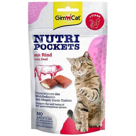 GBC nutri pockets with beef ciasteczka dla kota 60 g