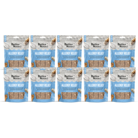 Dolina Noteci Smart Chews Allergy Relief Przysmaki funkcjonalne dla psa ze skłonnościami do alergii zestaw 10 x 7 szt.