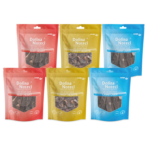 Dolina Noteci Natural Treats przysmaki dla psa mix rodzajów 6 opakowań