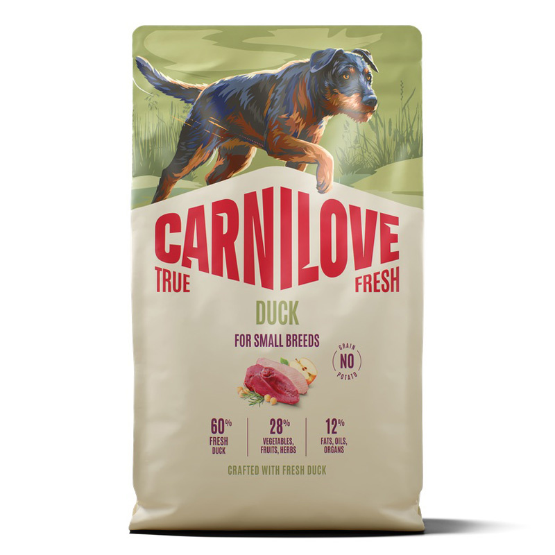 Carnilove True Fresh Dog Karma sucha dla psów małych ras z kaczką 4 kg