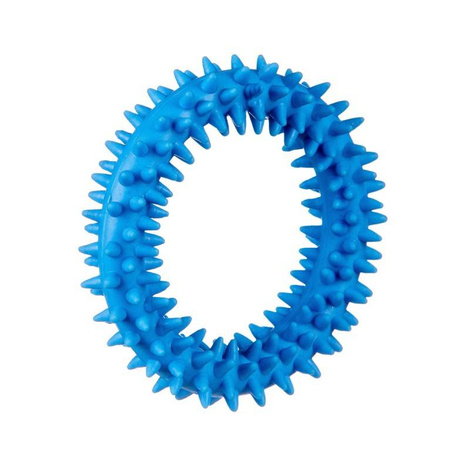 Barry King Ring zabawka gryzak dla szczeniąt niebieski XS 9,5 cm 