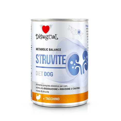 Disugual Weterynaryjna Struvite Karma mokra dla psa Indyk 400 g
