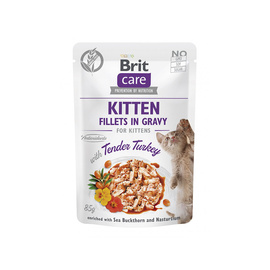 Brit Care Mokra karma dla kociąt filet w sosie delikatny indyk 85 g