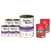 Mokra karma dla psa junior Dolina Noteci Premium bogata w wątróbkę z królika zestaw 12 x 400 g + Superfood danie z jagnięciny Junior 2 x 150 g gratis 