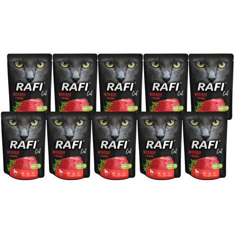 Mokra karma dla kota Rafi Cat z wołowiną 10 x 300 g