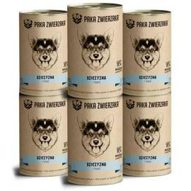 Paka Zwierzaka Karma mokra dla psa Dziczyzna i łosoś 6 x 400 g