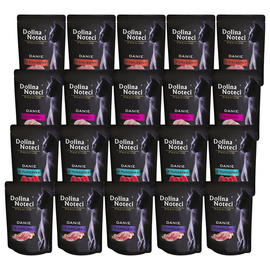 Mokra karma dla kotów Dolina Noteci Premium mix dań 20 x 85 g