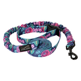 Dolina Noteci Smycz dla psa z amortyzatorem do biegania Kwiatowy Zakątek 2,5 cm x 2,8 m