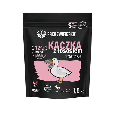 Paka Zwierzaka Karma sucha dla psa Seventh Heaven Kaczka i łosoś Puppy 1,5 kg