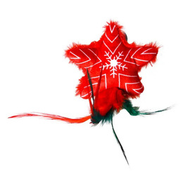 Buba Świąteczna zabawka dla kota z kocimiętką Gwiazdka z piórami