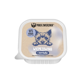 Paka Zwierzaka Karma mokra dla psa Wieprzowina z Borówką 150 g