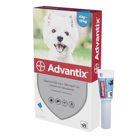 Advantix Krople na kleszcze dla psów 4 - 10 kg 1,0 ml - 1 szt.