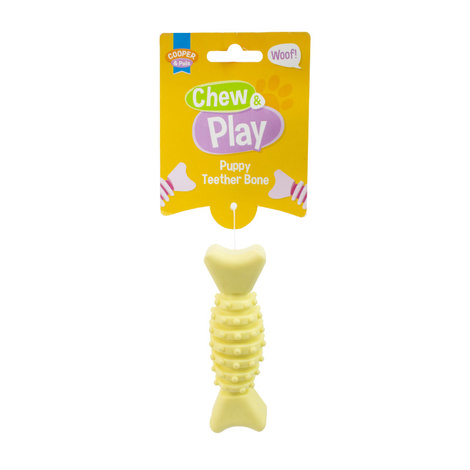 Cooper & Pals Gryzak dla szczeniąt kostka żółta 12 cm