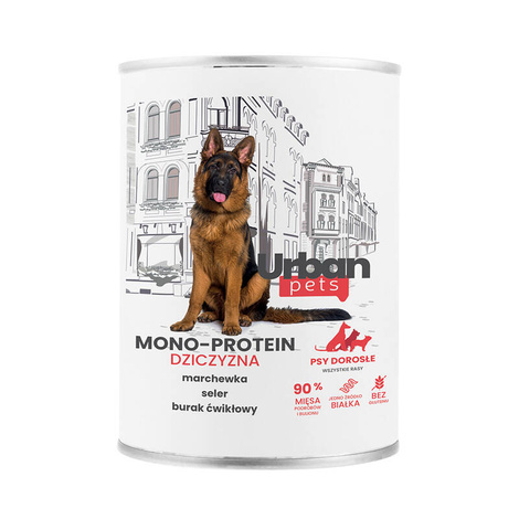 Over Zoo Urban Pets Mono Protein Mokra karma dla psa z dziczyzną 800 g