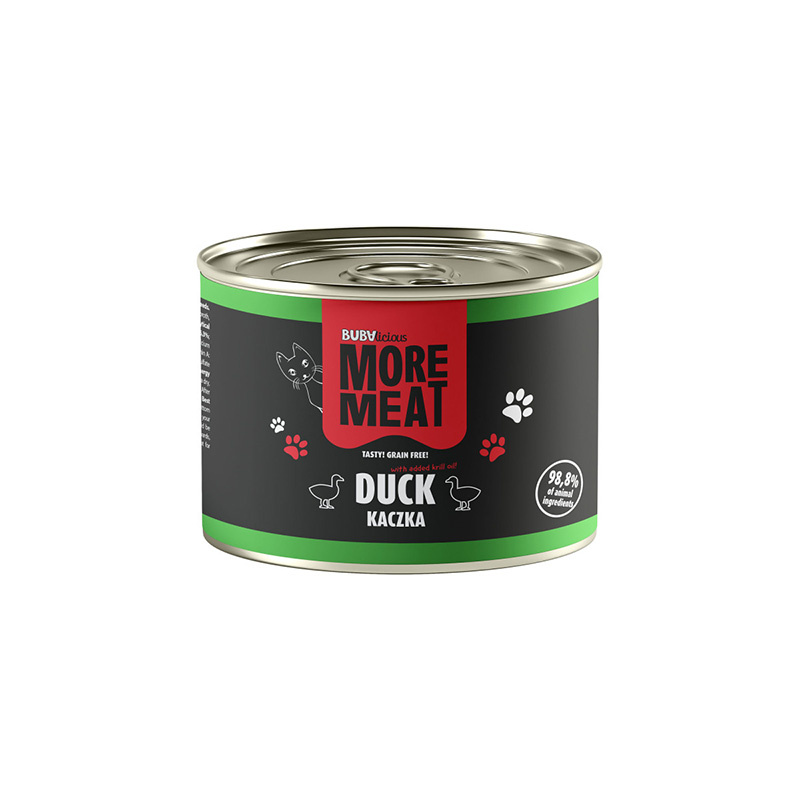 BUBAlicious mokra karma dla kota kaczka 185 g