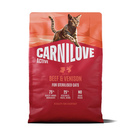 Carnilove Active Cat Karma sucha dla kotów sterylizowanych z wołowiną i dziczyzną 2 kg