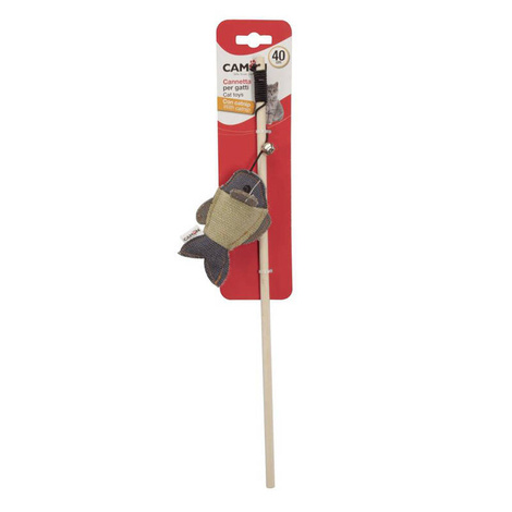 Camon Cat Toy Wędka ryba zabawka dla kota 40 cm