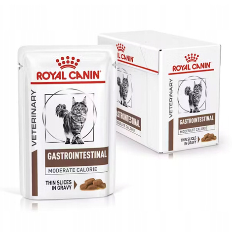 Royal Canin Gastrointestinal Moderat Calorie Karma mokra dla kota z zaburzeniami trawienia pakiet 12 x 85 g