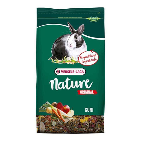 Pokarm dla krolików miniaturowych Versele Laga Cuni Nature Original 2,5 kg