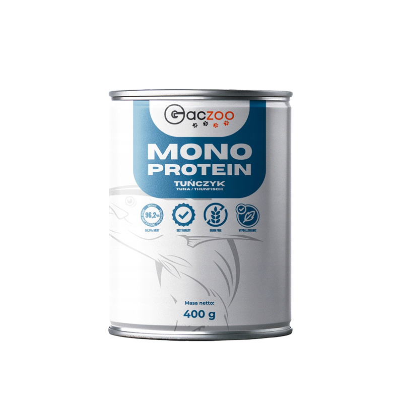 Gaczoo Mono Protein karma mokra dla psa tuńczyk 400 g