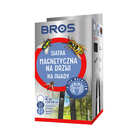 Bros siatka na drzwi magnetyczna 160 x 220 czarna