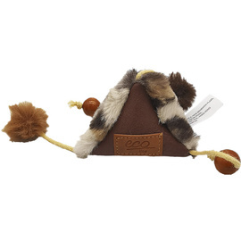 Zabawka dla kota trójkąt z ekoskóry i ekofutra