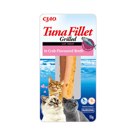 INABA Przysmak dla kota Grillowany Filet z Tuńczyka w Bulionie z Kraba 15 g
