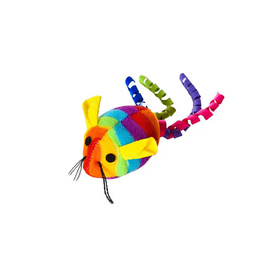 Buba Zabawka dla kota Mysz tęczowa pluszowa