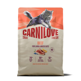 Carnilove Cat True Fresh Karma sucha dla kotów dużych ras Wołowina 2 kg
