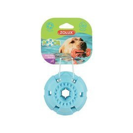 Zolux TPR Moos Zabawka gryzak dla psa piłka niebieska 9,5 cm
