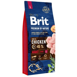 Karma sucha dla psów dużych ras Brit Premium by Nature Adult L 15 kg