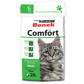 Super Benek Comfort Żwirek dla kotów o zapachu aloesu 20 l