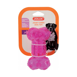 Zolux zabawka gryzak kość dla psa różowa 12 cm