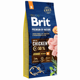 Karma dla psa Brit Premium By Nature Junior Medium 15kg