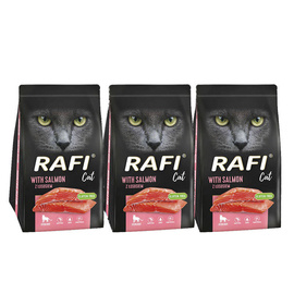 Karma sucha dla kota Rafi Cat Sterilised z łososiem 3 x 1,5 kg 