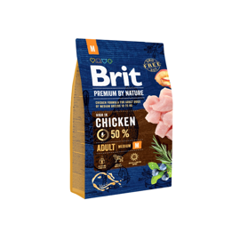 Karma sucha dla psów Brit Premium by Nature Adult M 1 kg