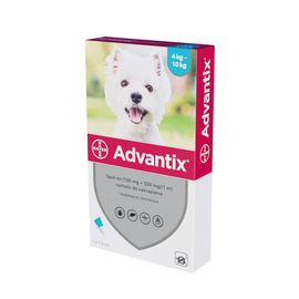 Krople na kleszcze Advantix dla psów od 4kg do 10kg 1,0ml, 1szt.