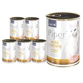 Mokra karma dla kotów Piper Animals z kurczakiem zestaw 12 x 400 g