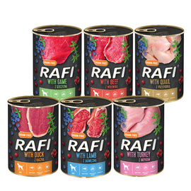 Mokra karma dla psa Rafi mix 24 x 400 g
